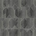 Khroma|Papier peint gris graphite mosaïque géométrique moderne|Papier Peint
