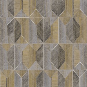 Papeldecor|Prisma-Tapete Mosaik-Stil Grün und Schwarz|Tapeten