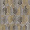 Khroma|3D-Geometrie-Tapete Gelb und Grau moderner Stil|Tapeten