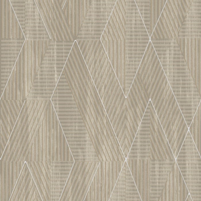 Khroma|Papel Pintado geométrico 3D con rombos tonos beige|Papel Pintado