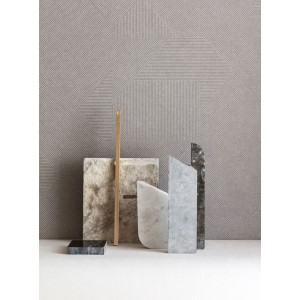 Elitis|Tapete in silber-bronze Korboptik, moderner Stil|Tapeten 2