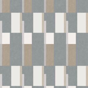Casamance|Papier peint bois géométrique marqueterie vert|Papier Peint