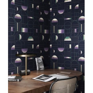 Papeldecor|Tapete Blumen und Pfauen Weiß Rot|Tapeten 2