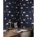 Khroma|Wallpaper with architectural shapes in blue, green and lilac|Wallpaper
