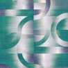Khroma|Papier panoramique géométrique cercles et arcs verts I|Panoramiques