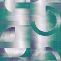 Khroma|Geometric wallmural with green circles and arches II|Wallmurals