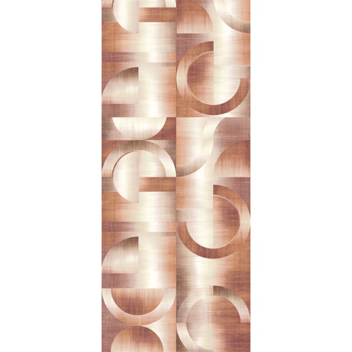 Mural geométrico con círculos y arcos marrón II - Khroma Prisma DGPRI1022