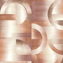 Khroma|Geometric wallmural with brown circles and arches III|Wallmurals