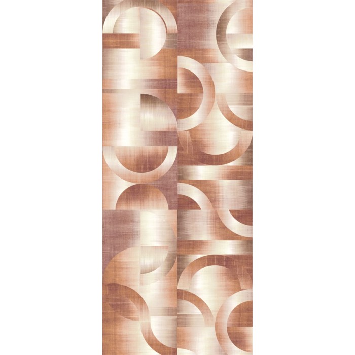 Mural geométrico con círculos y arcos marrón III - Khroma Prisma DGPRI1023
