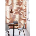 Khroma|Geometrische Wandbild mit braunen Kreisen und Bögen II|Wandbild