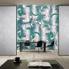 Khroma|Geometric wallmural with green circles and arches III|Wallmurals