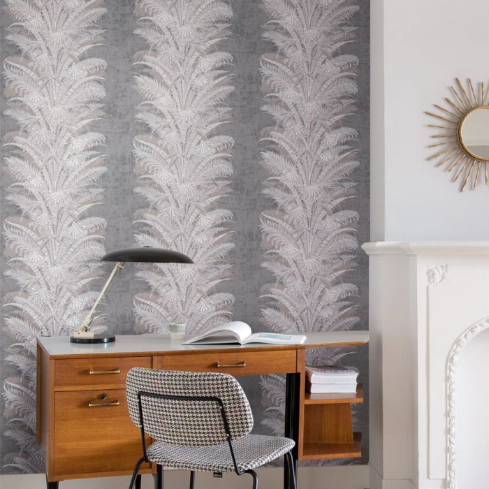 Khroma|Papier peint floral oriental tons beige et gris|Papier Peint