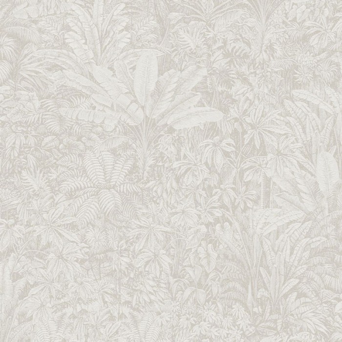 Khroma|Papel Pintado jungla tropical beige claro con vegetación|Papel Pintado