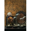 Khroma|Orange-braune Tropen-Dschungel-Tapete|Tapeten