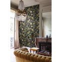 Khroma|Papel Pintado negro con papayas tropicales|Papel Pintado
