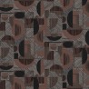 Khroma|Art Deco geometric Wallpaper in metallic brown and copper|Wallpaper