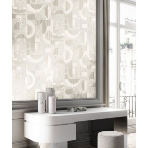 As Creation|Modern metallic graphics wallpaper grey and gold|Wallpaper 2