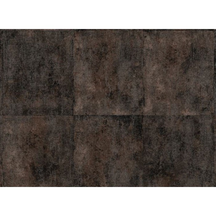 Khroma|Papier peint imitation carreaux marron foncé|Papier Peint