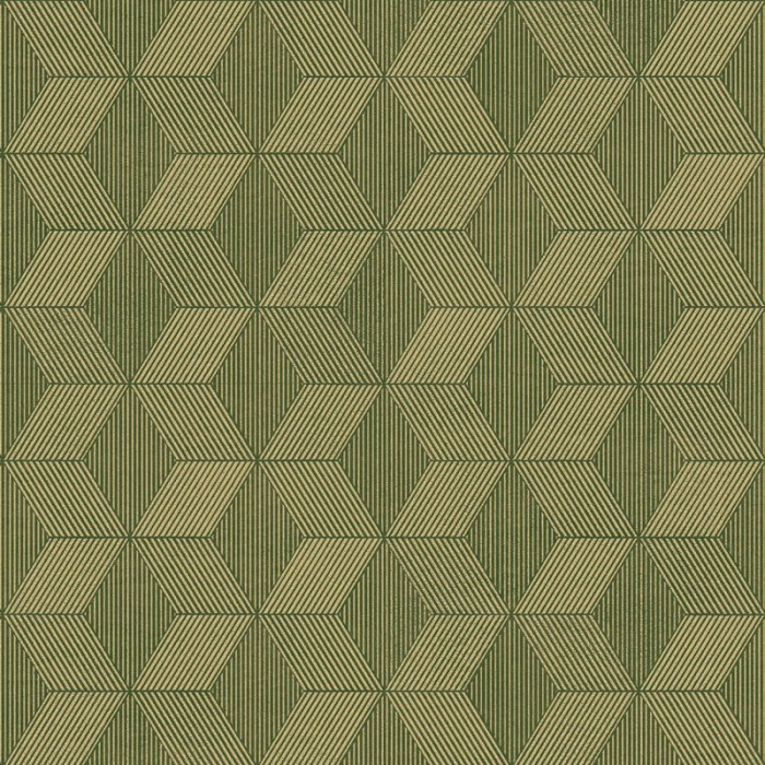 Khroma|Papel Pintado geométrico con rombos verdes y brillo sutil|Papel Pintado