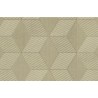 Khroma|Beige Geometrie-Tapete mit 3D-Rauten und Schimmer|Tapeten