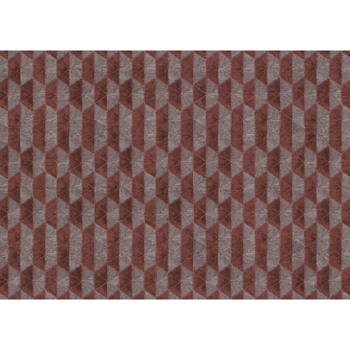 Khroma|Papel Pintado mosaico geométrico marrón y gris plata|Papel Pintado