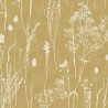 Eijffinger|Scandinavian floral wallpaper in ochre|Wallpaper