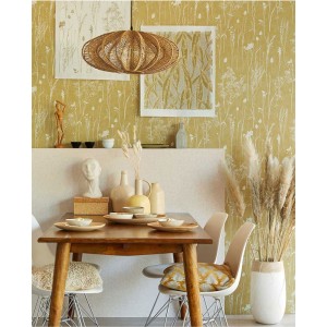 Eijffinger|Scandinavian floral wallpaper in pastel green|Wallpaper 2