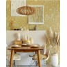 Eijffinger|Scandinavian floral wallpaper in ochre|Wallpaper