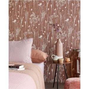 Eijffinger|Scandinavian floral wallpaper in pastel green|Wallpaper 2