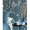 Papel pintado floral escandinavo fondo azul noche - Eijffinger Waterfront 300814