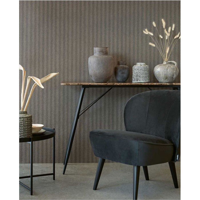 Eijffinger|Papier peint scandinave marron foncé|Papier Peint