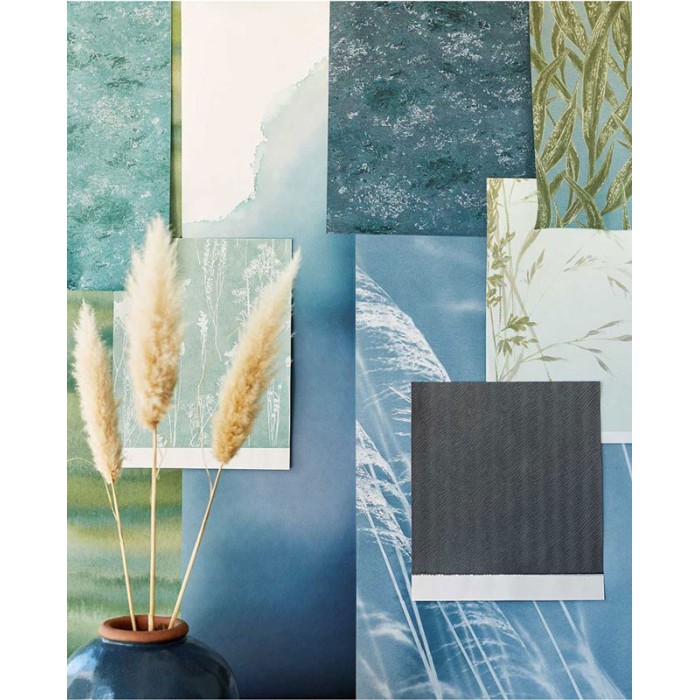 Eijffinger|Papel pintado pared hormigón azul oscuro|Papel Pintado