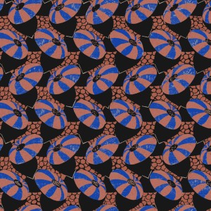 Elitis|Papier peint effet textile brodé de fleurs et d’oiseaux|Haut Gamme