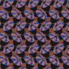 Papeldecor|Papier peint motifs rétro bleu et brun|Papier Peint