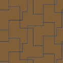 Papeldecor|Geometrische Tapete mit einem Hauch von Art-Deco in Brauntönen|Tapeten
