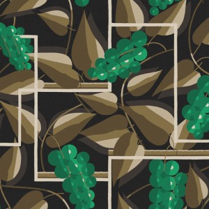 Casadeco|Art-Déco-Tapete in Beige und Weiß mit abgerundeten Formen|Art Deco