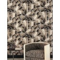 Papeldecor|Papier peint vigne avec grappes sur treillis style Art déco|Papier Peint