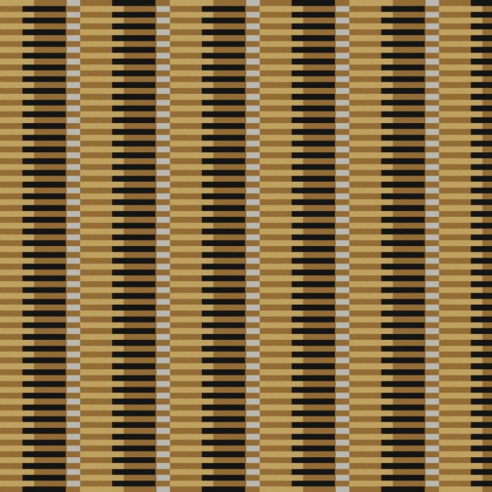 Papel pintado estilo retro moderno con franjas verticales amarillas -  220-5116