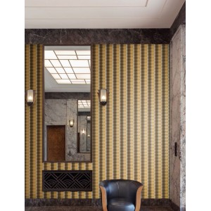 Marburg|Wallpaper white and brown modern 3D wood blocks|3D Effect 2