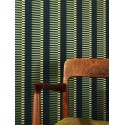 Papeldecor|Modern optical illusion wallpaper with green stripes|Wallpaper