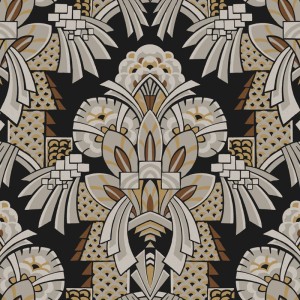 As Creation|Papier Peint damas élégant blanc, gris et beige|Damas