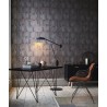 Papeldecor|Papier peint mosaïque géométrique effet bois gris et marron|Papier Peint