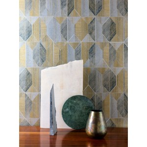 Papeldecor|Graue Blumentapete im eleganten Jugendstil|Tapeten 2
