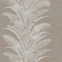 Papeldecor|Papier peint floral motif en rayures couleur vison|Papier Peint