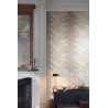 Papeldecor|Papel pintado floral patrón en forma de franjas de color visón|Papel Pintado