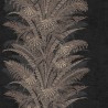 Papeldecor|Papier peint fleurs japonaises marron et gris à rayures verticales|Papier Peint