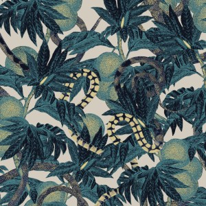 Grandeco|Timeless marine coral red wallpaper|Tropical