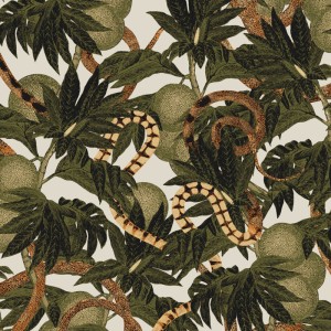 Architects Paper|Modern ethnic-style wallpaper in brown with shimmer|Wallpaper