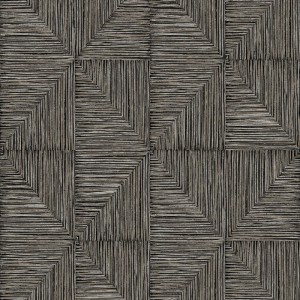 Elitis|Vinyl wallpaper with brown raffia texture|Raffia Imitation