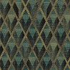 Papeldecor|Grünes Tapetenmuster im englischen Stil mit Textileffekt-Hintergrund|Tapeten